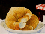 112, Croissants and Jam, 7 1/4 x 9 1/2 2008 wc. Please inquire.